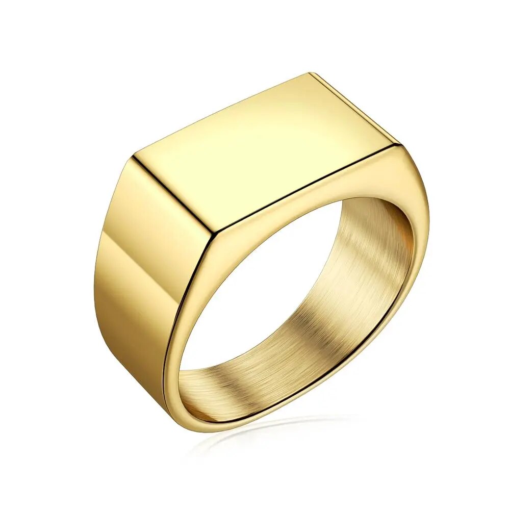 Ring im Punk Rock-Stil - 316L-Edelstahl-Signetring