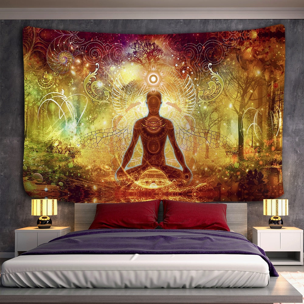 Psychedelic Mystical Schwarzlichtposter