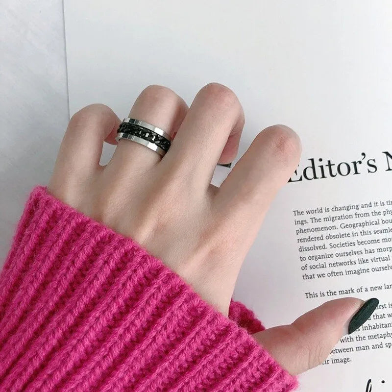 Rotator Titanring mit Flaschenöffner - Einzigartiges Hip-Hop Accessoire