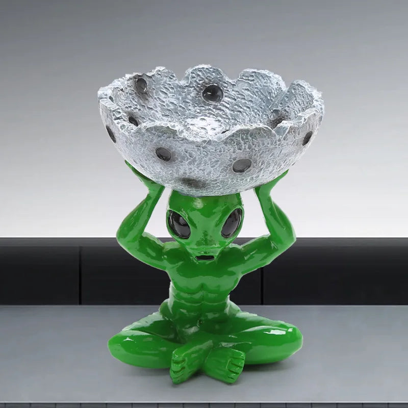 Alien-Aschenbecher – Retro Resin Deko