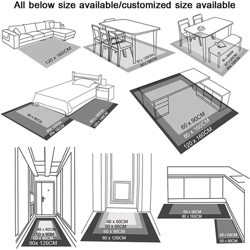 Abstrakter Luxus-Teppich – Wohnzimmer & Schlafzimmer