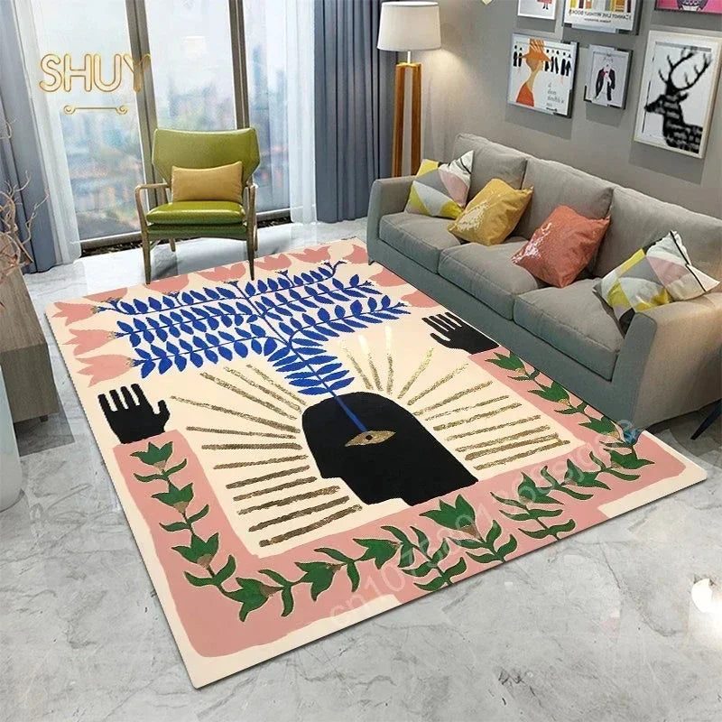 Ägypten-Style Abstrakter Teppich – Wohnzimmer & Schlafzimmer