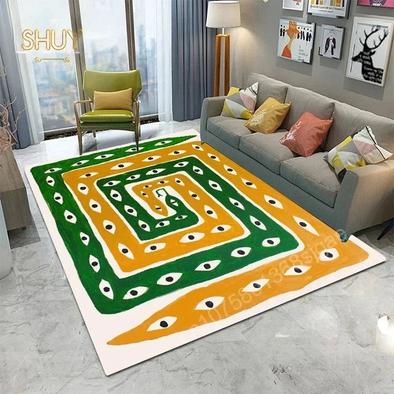 Ägypten-Style Abstrakter Teppich – Wohnzimmer & Schlafzimmer