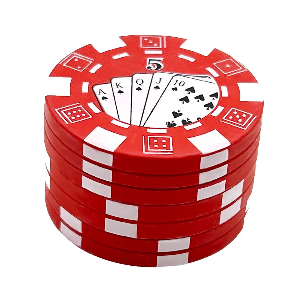 Poker Grinder – 3-teiliger Tabak- & Kräuterschneider