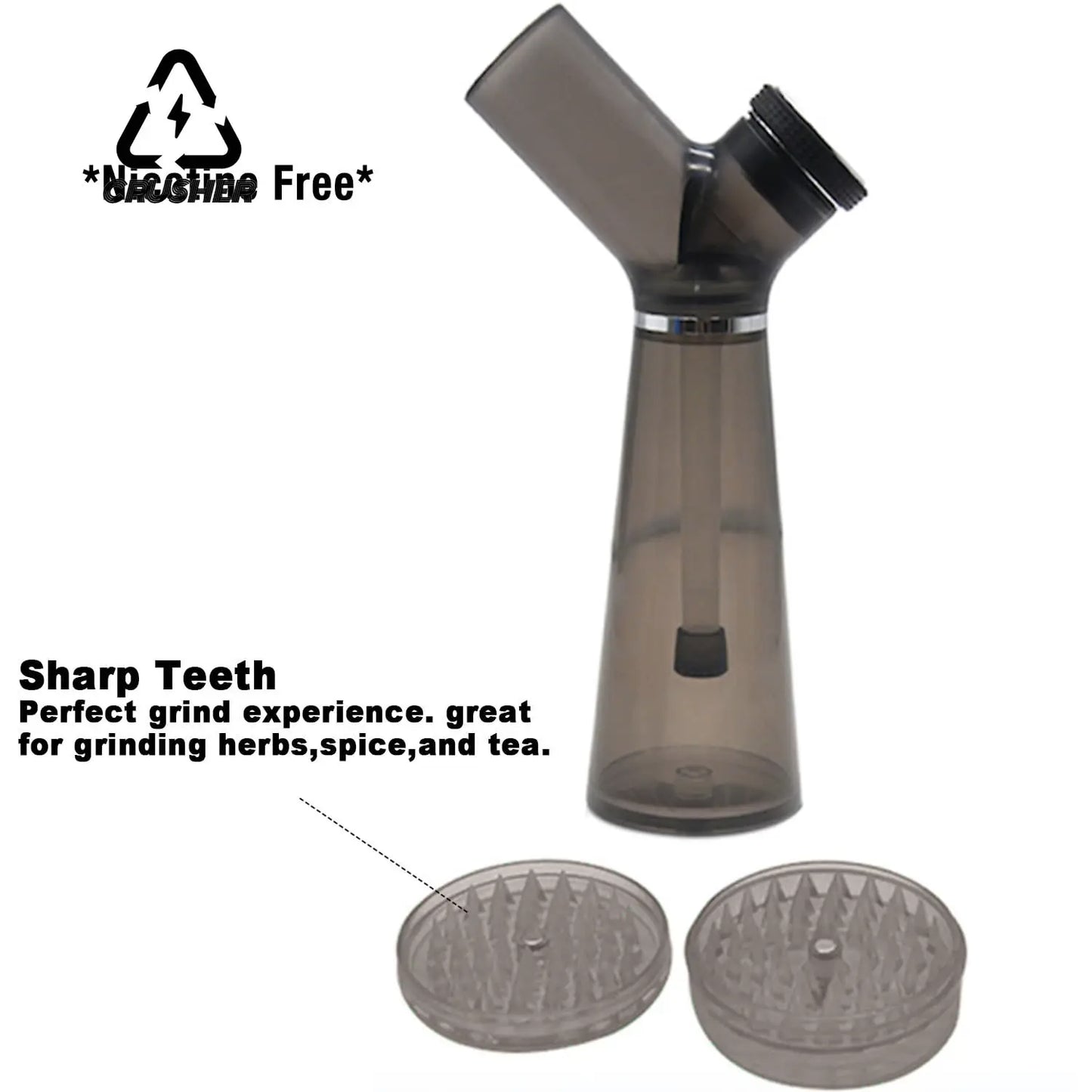 CRUSHER 2-in-1 Bong & Grinder Set