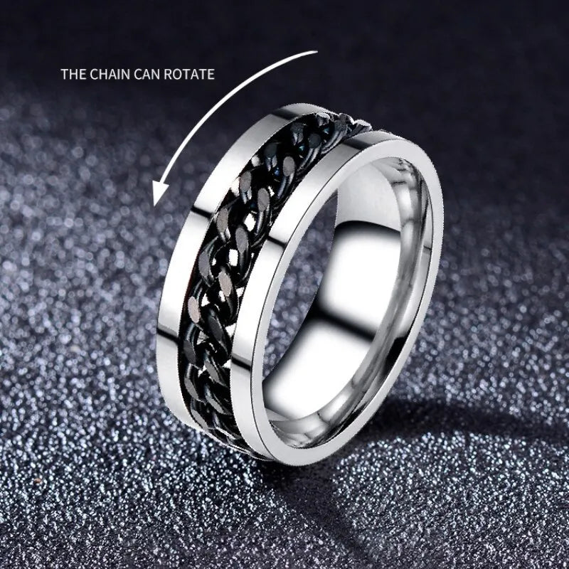 Rotator Titanring mit Flaschenöffner - Einzigartiges Hip-Hop Accessoire