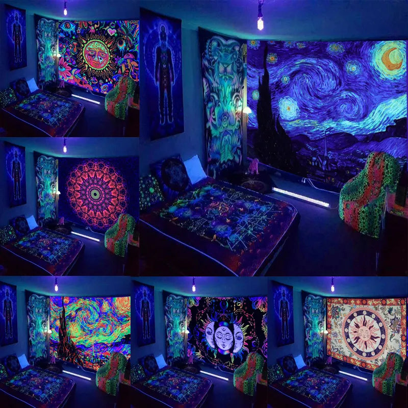 Mystisches Schwarzlichtposter - Inspirierende Kunst