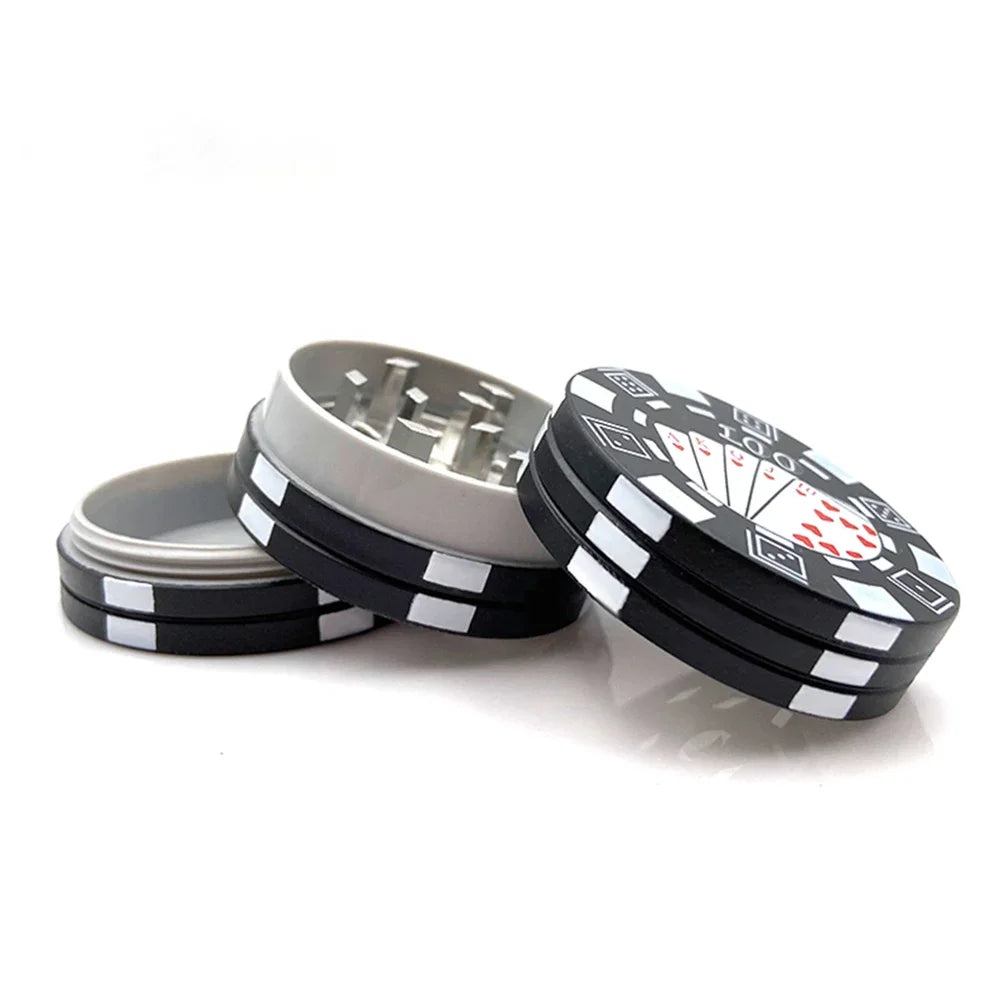 Poker Grinder – 3-teiliger Tabak- & Kräuterschneider