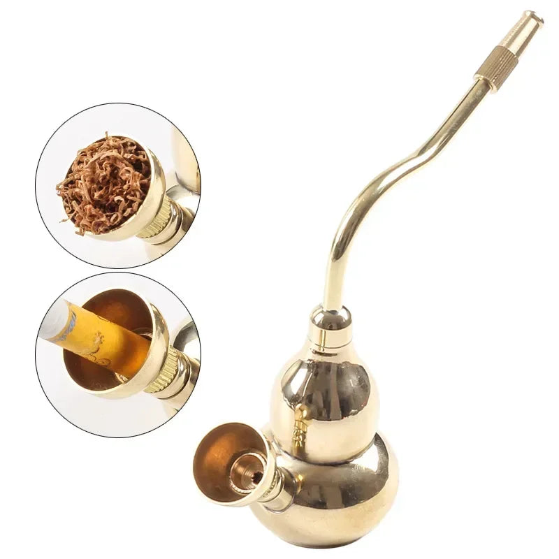 Golden Water Filter Pfeife – Retro Komplettset
