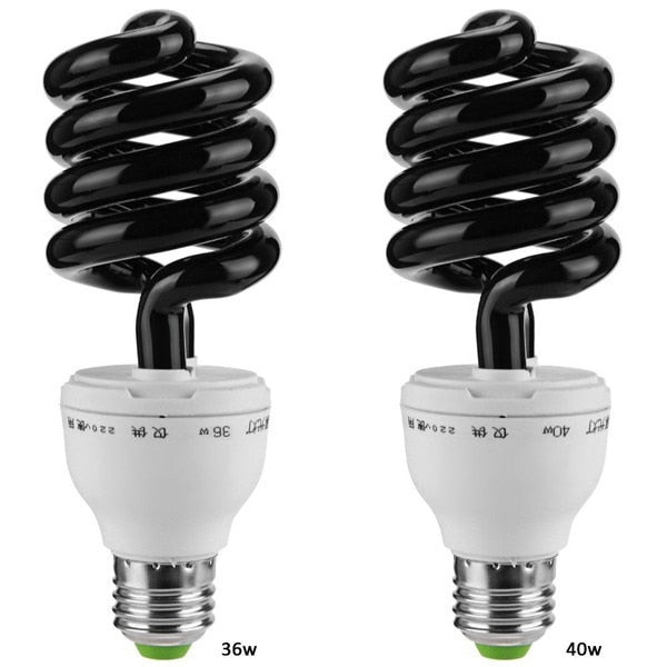 E27 15W 30W 40W 220V Helicoid Quarz Schwarzlicht