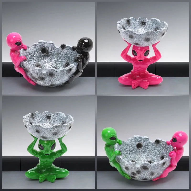 Alien-Aschenbecher – Retro Resin Deko