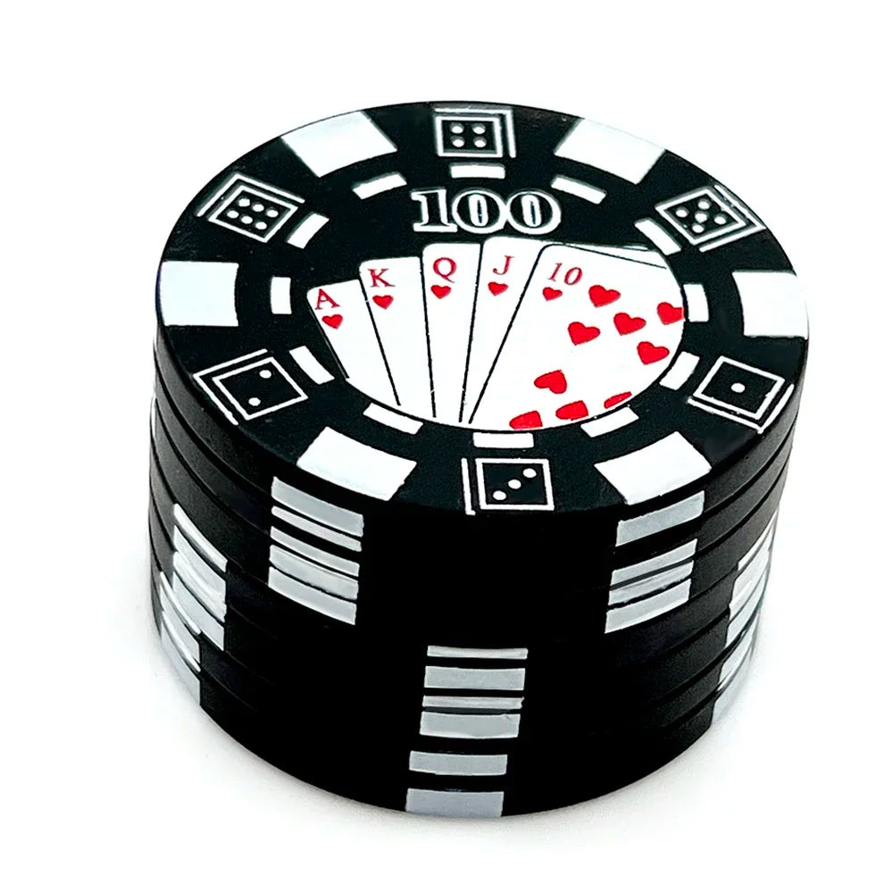 Poker Grinder – 3-teiliger Tabak- & Kräuterschneider