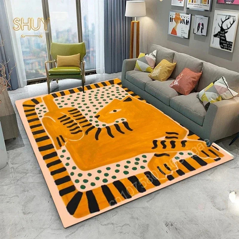 Ägypten-Style Abstrakter Teppich – Wohnzimmer & Schlafzimmer