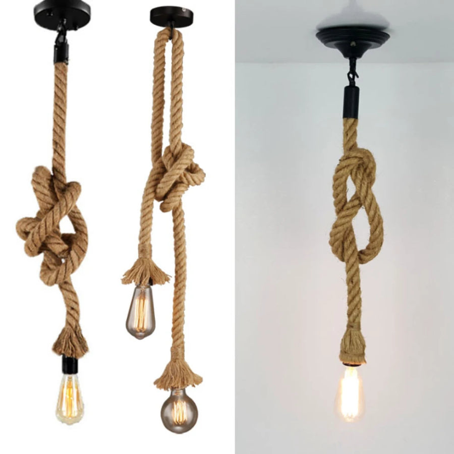 Edison Rope – E27-Hängeleuchte im Industrial-Stil