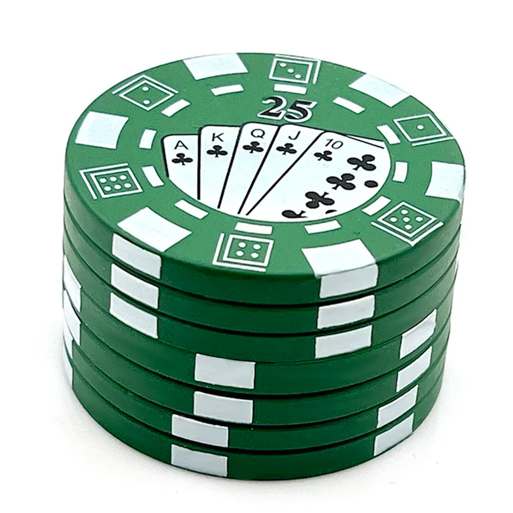Poker Grinder – 3-teiliger Tabak- & Kräuterschneider