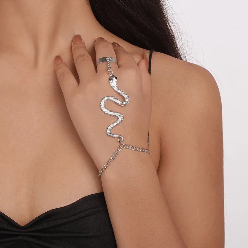 Punk Style Schwarze Armbandringe - Geometrisches Design