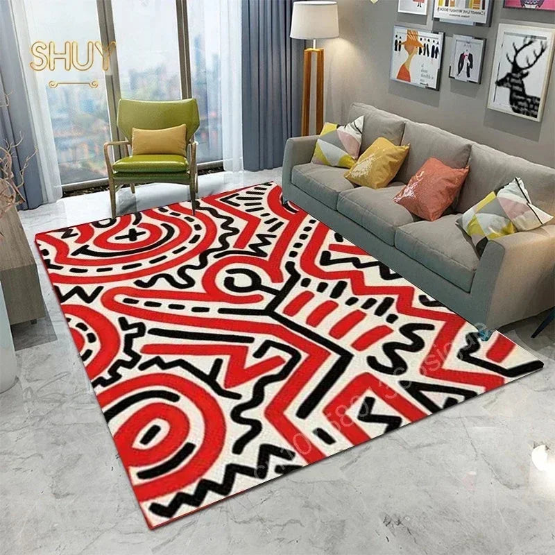 Ägypten-Style Abstrakter Teppich – Wohnzimmer & Schlafzimmer