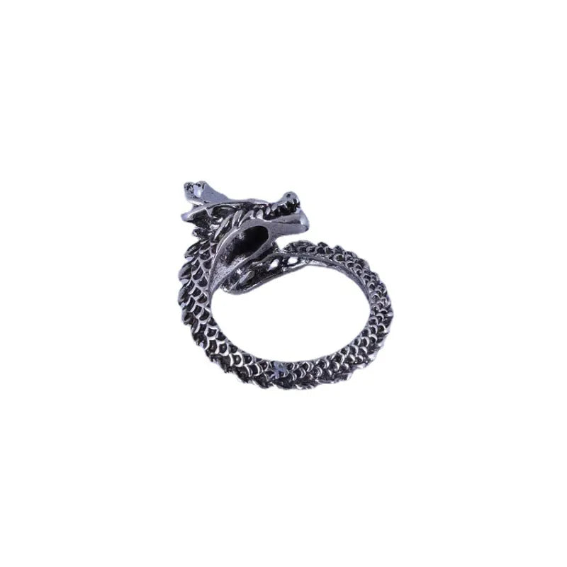 Vintage Drachen Verstellbare Ringe für Herren - Retro Gothic Design