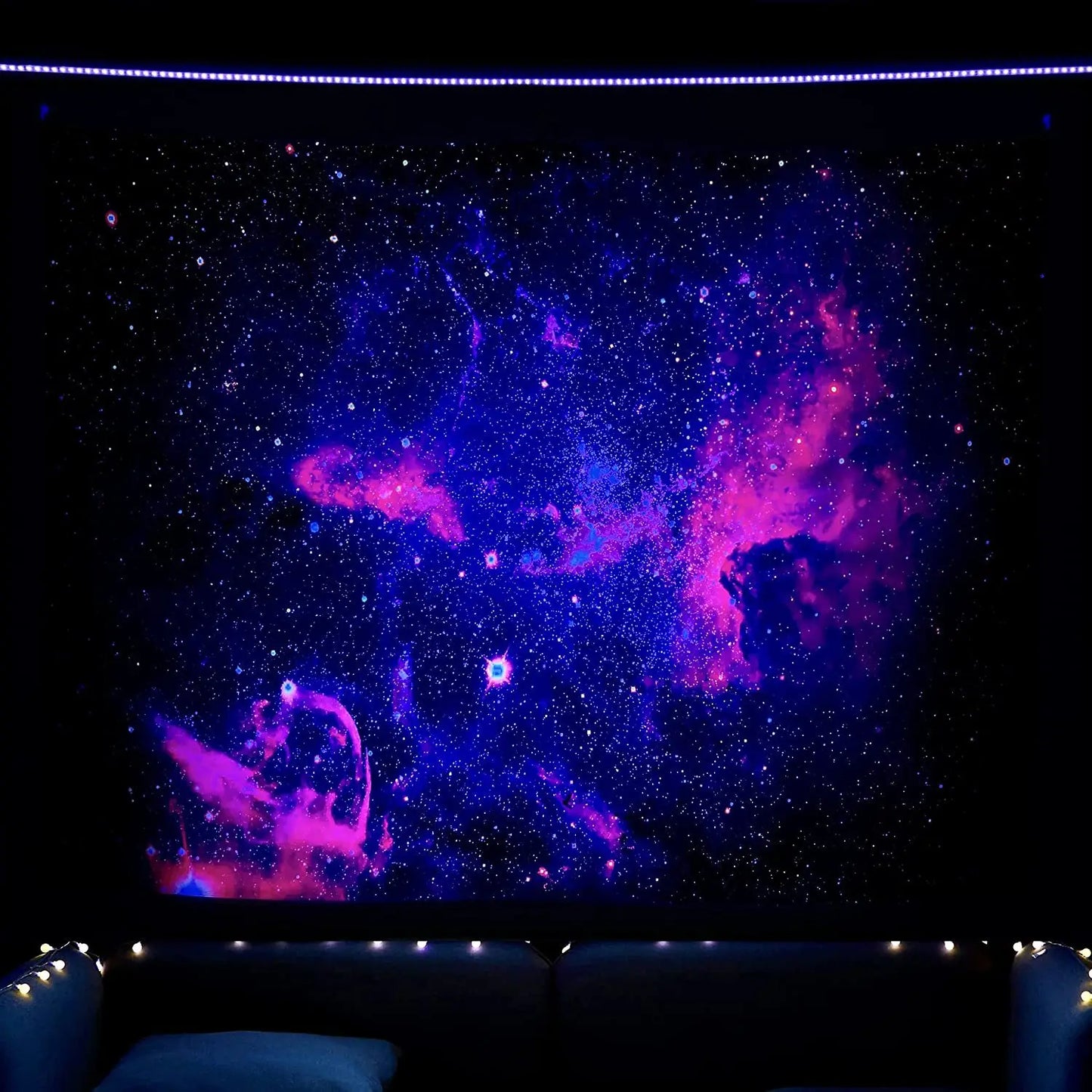Planet Sky Blacklight Poster