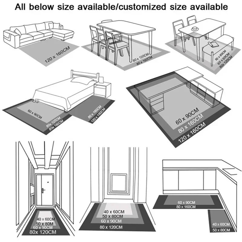 Schlichter Stil Teppich – Weicher, Waschbarer Luxus-Teppich für Schlafzimmer & Wohnzimmer