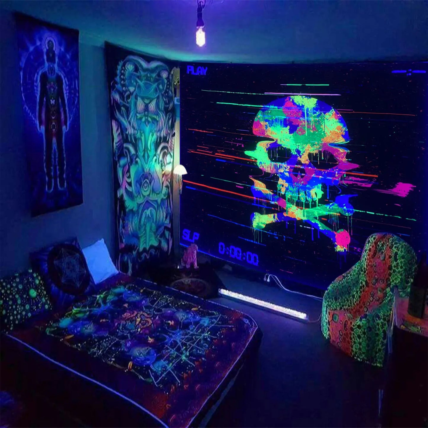 Mystisches Schwarzlichtposter - Inspirierende Kunst