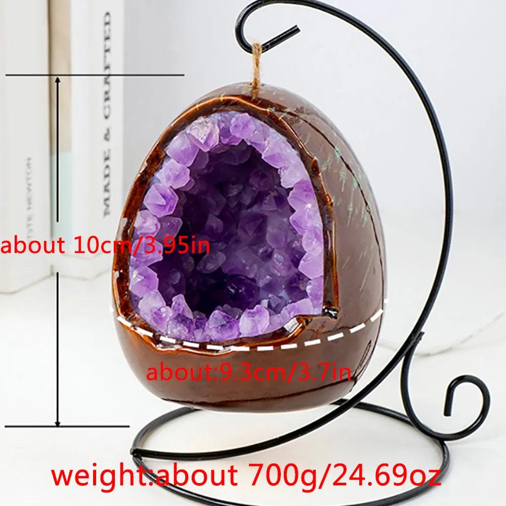 Amethyst-Höhlentischlampe