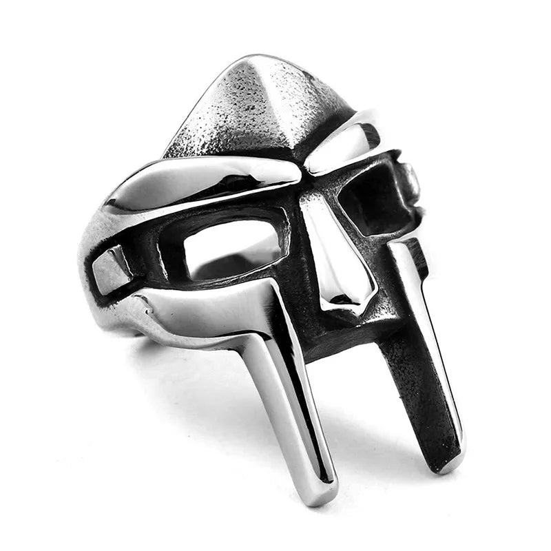 Goth Hip-Hop DOOM Maskenringe - Klassischer Retro Schmuck
