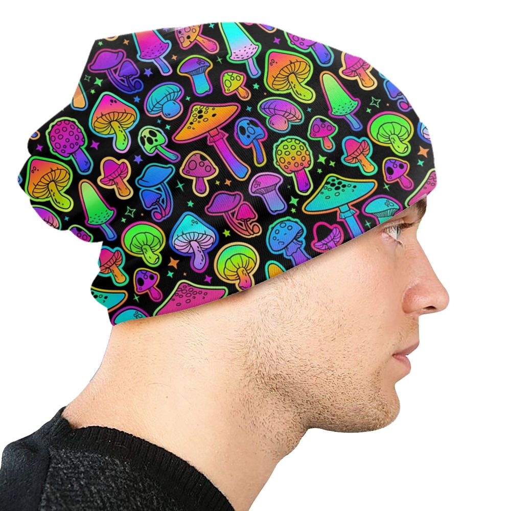 Psychedelic Skull Beanie – Trippy Wintermütze