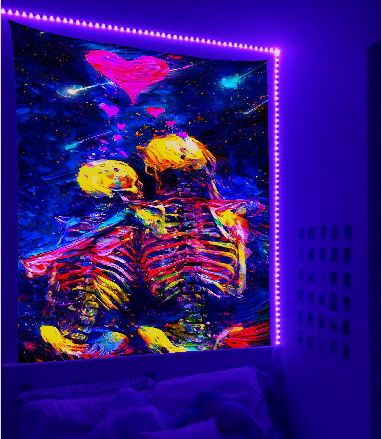 Wildlife flaming Schwarzlichtposter
