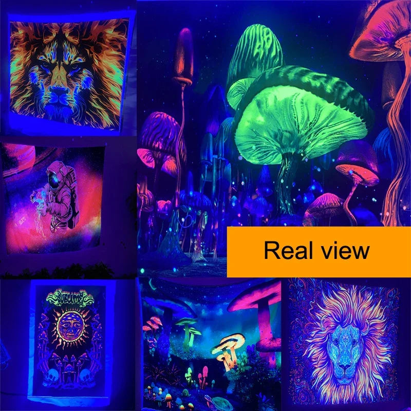 Blacklight Poster: Psychedelic Jellyfish