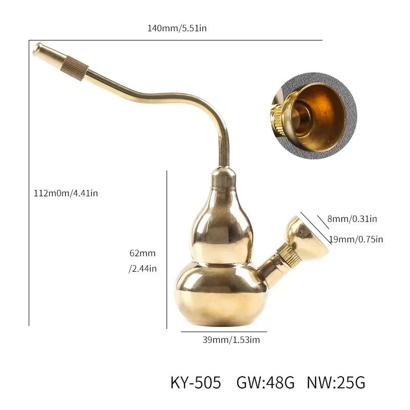 Golden Water Filter Pfeife – Retro Komplettset