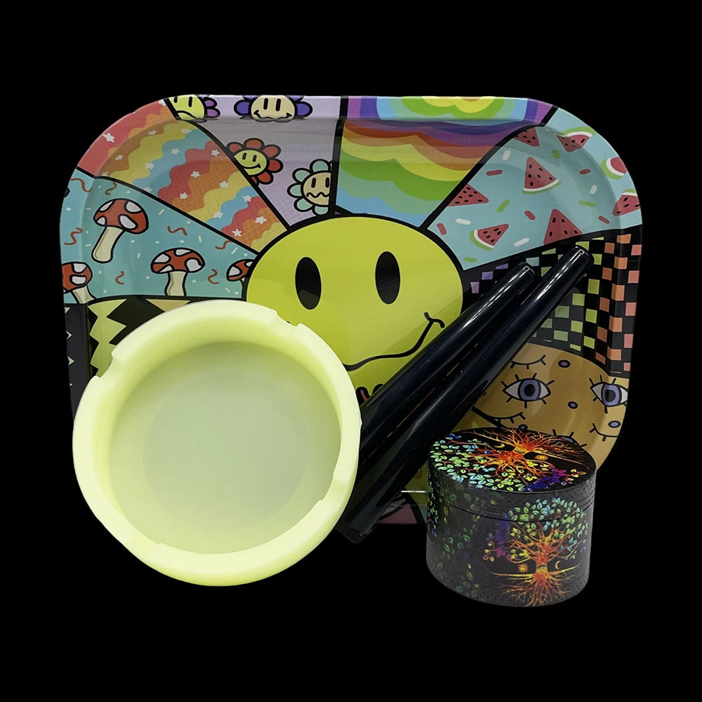 5-teiliges Smoking Kit – Grinder & Zubehör