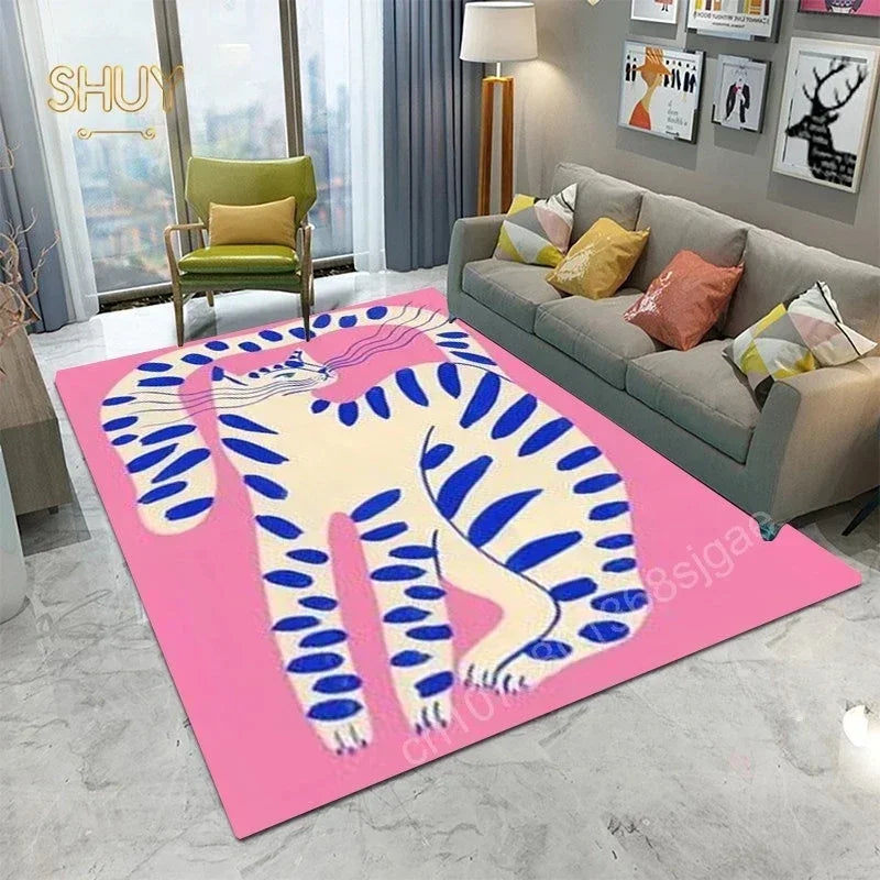 Ägypten-Style Abstrakter Teppich – Wohnzimmer & Schlafzimmer