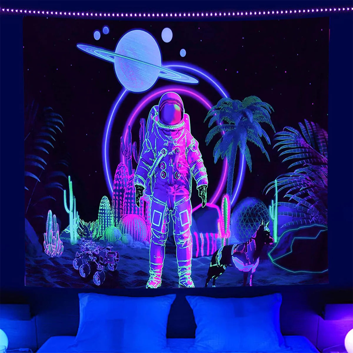 Planet Sky Blacklight Poster
