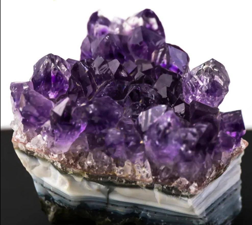 Natürliches Amethyst-Cluster-Geode - Mineralien für Raumdekoration