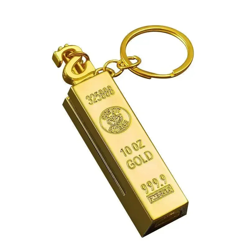 Goldbarren-Feuerzeug – Winddicht & Stylisch