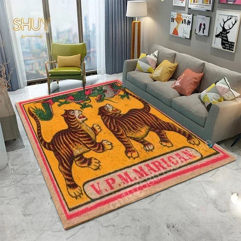 Ägypten-Style Abstrakter Teppich – Wohnzimmer & Schlafzimmer