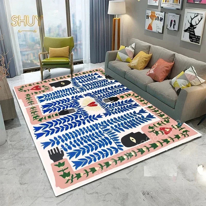 Ägypten-Style Abstrakter Teppich – Wohnzimmer & Schlafzimmer