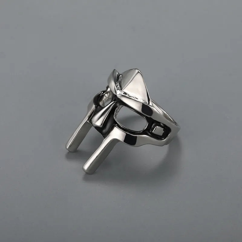 Goth Hip-Hop DOOM Maskenringe - Klassischer Retro Schmuck