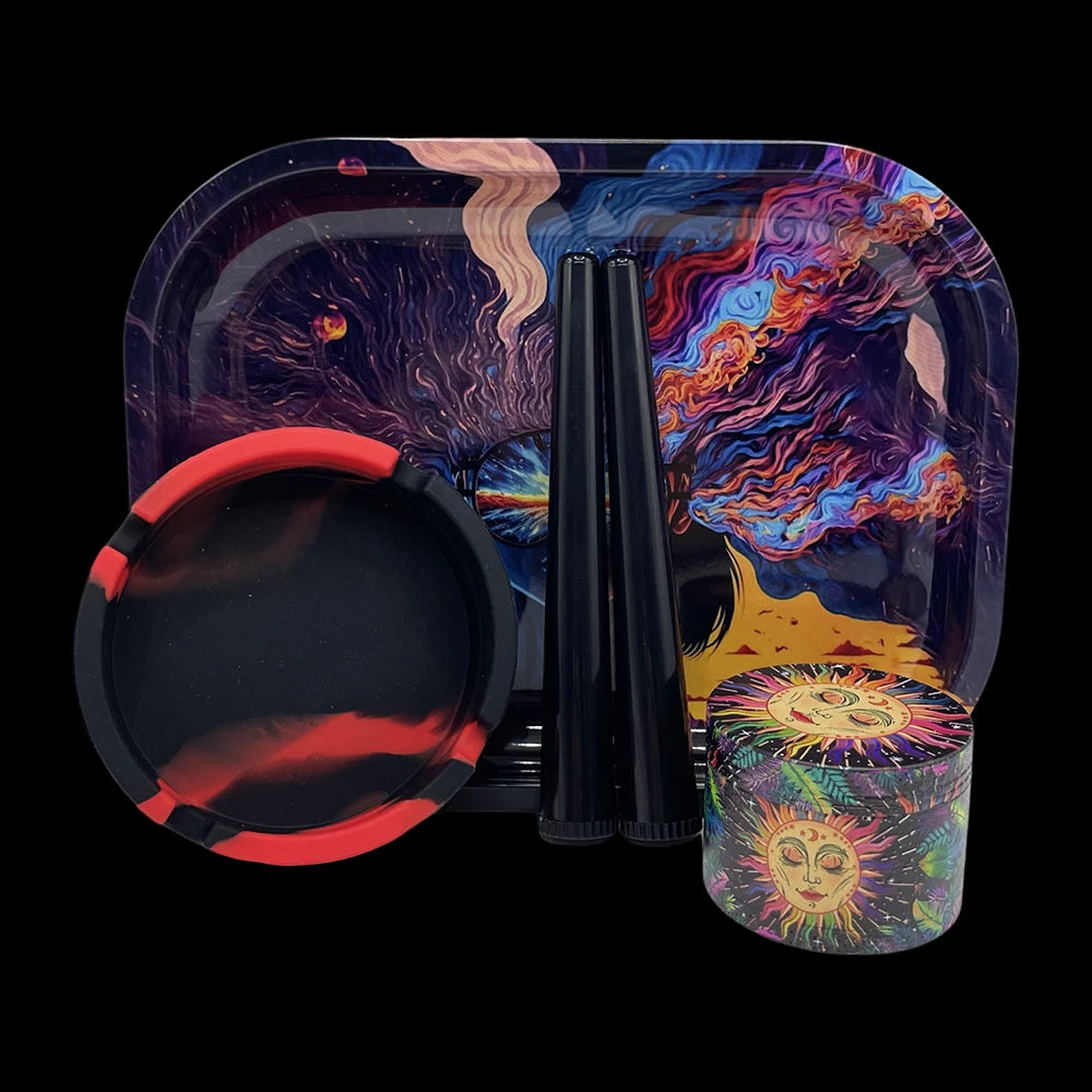 5-teiliges Smoking Kit – Grinder & Zubehör
