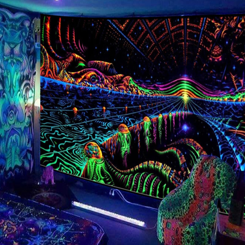 Fluorescent Tapestry UV Schwarzlichposter