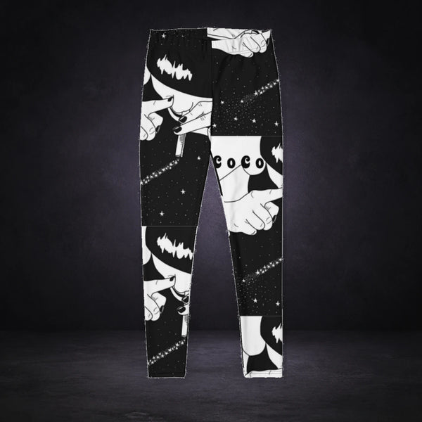 Cocaine Drauf Shadow Vibes Leggings