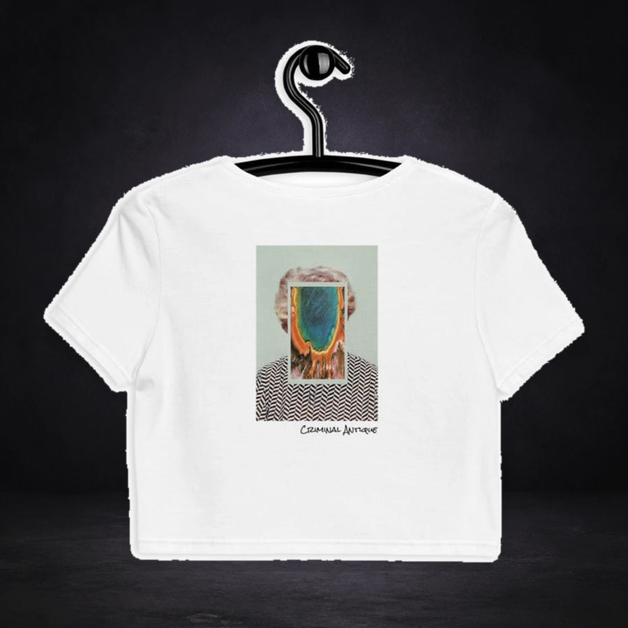 Criminal Antique Graphic Crop Top