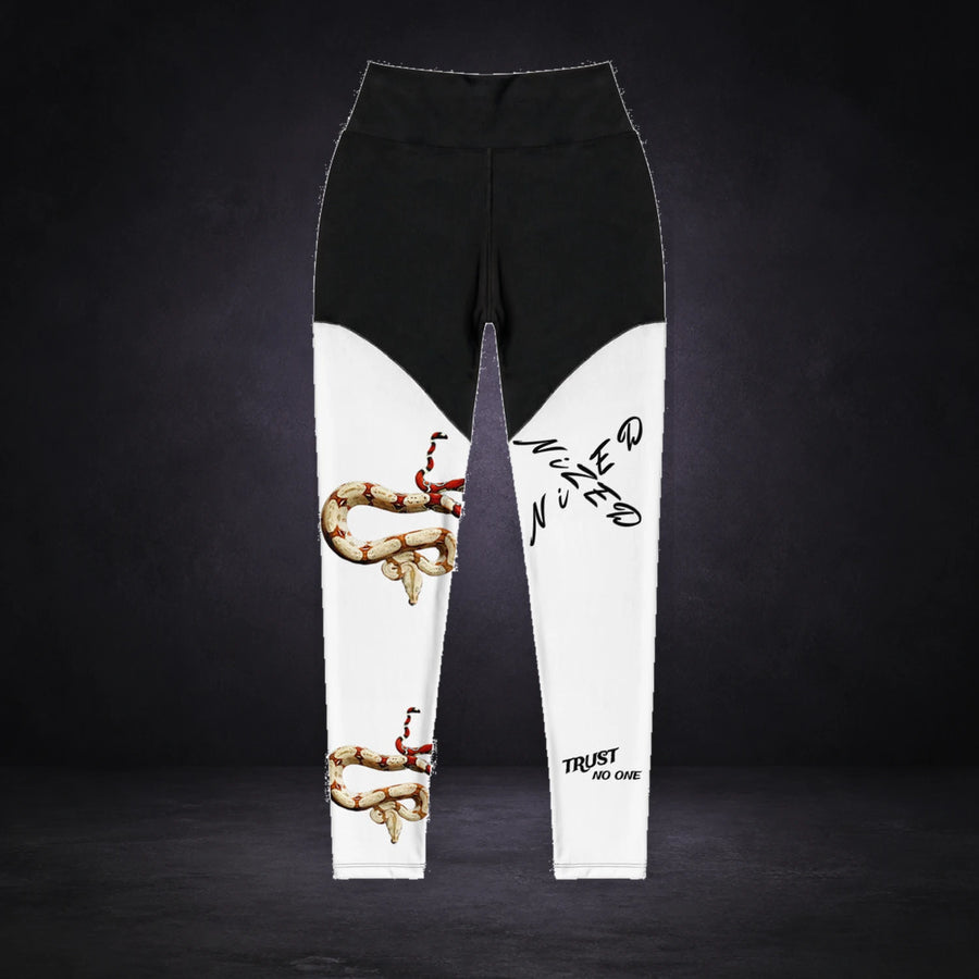 NiZED Trust No One Black n White Leggings