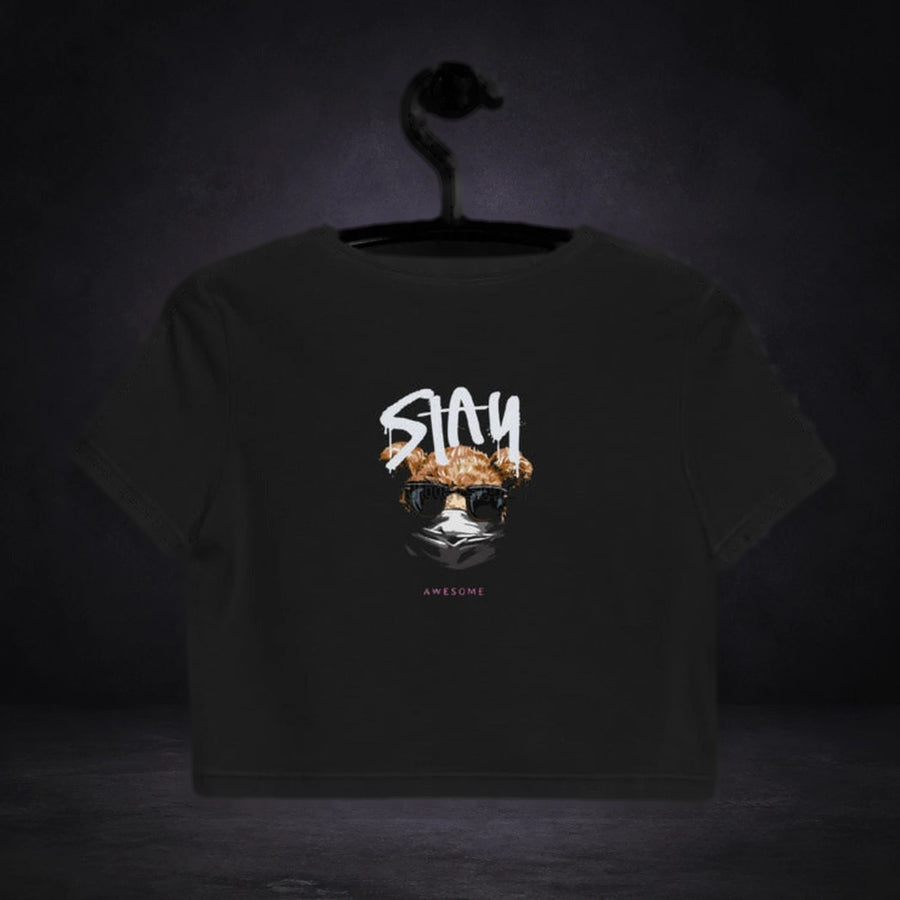 Stay Awesome Crop Top