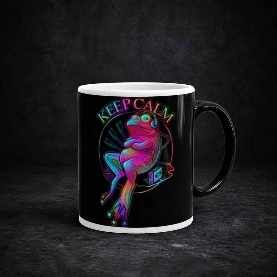 Keep Calm Frog Tasse