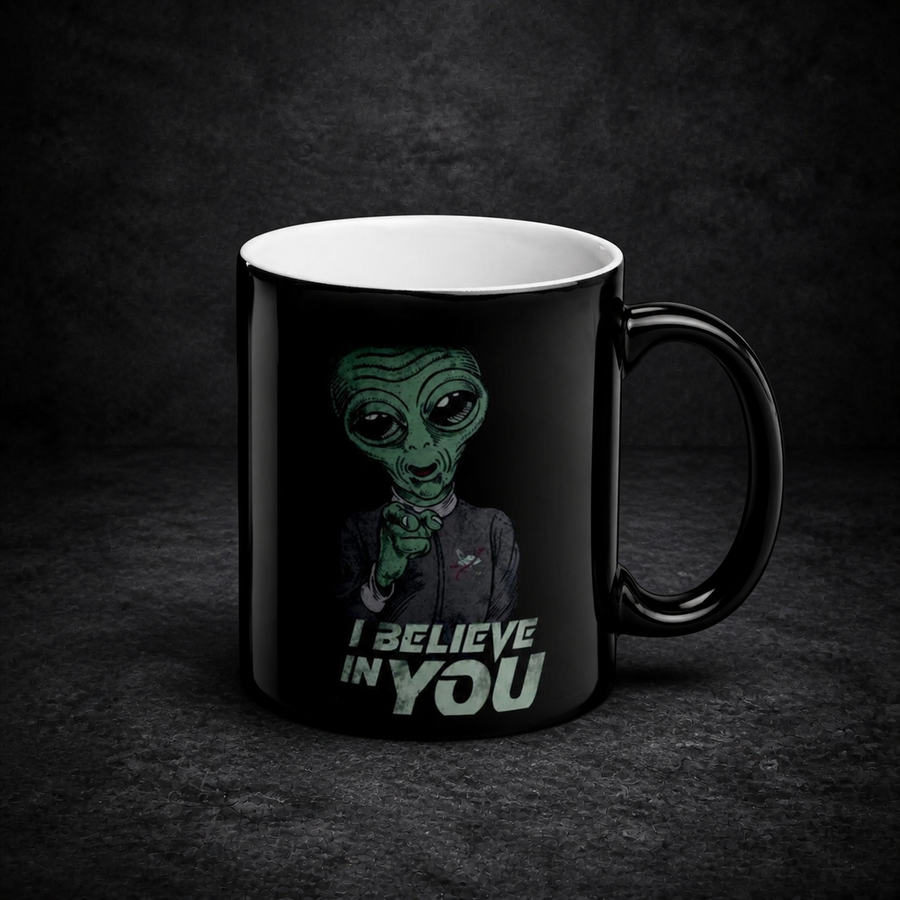 Belive in Humans Thermo Tasse