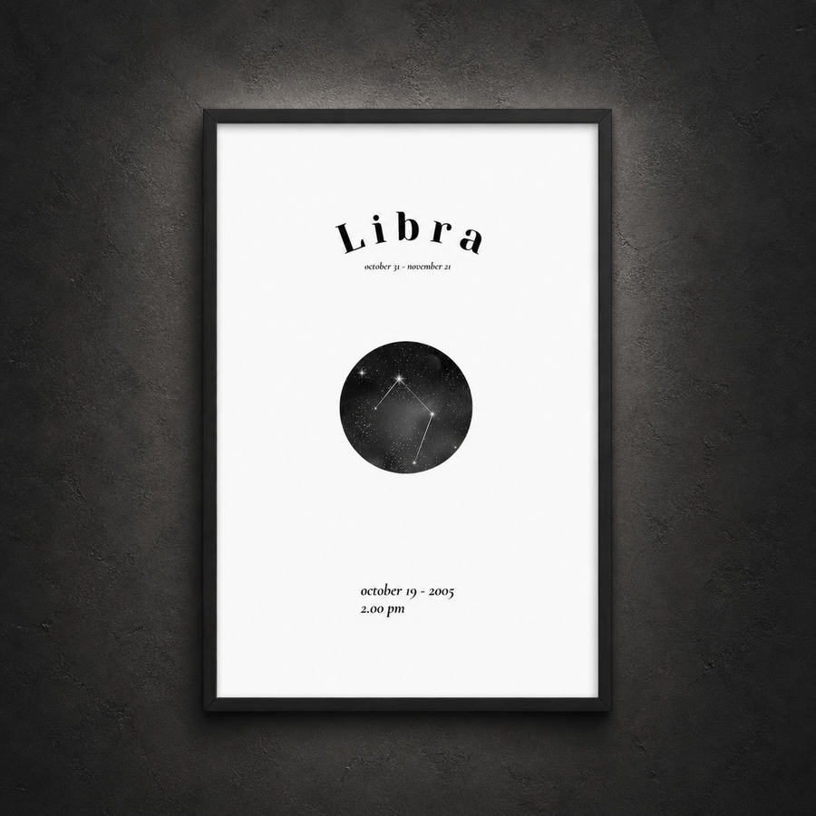 Libra Framed Poster