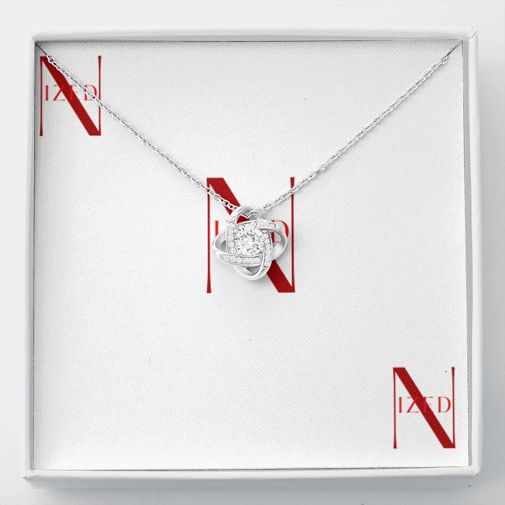 Luxury Love Knot x Mahogany Halskette