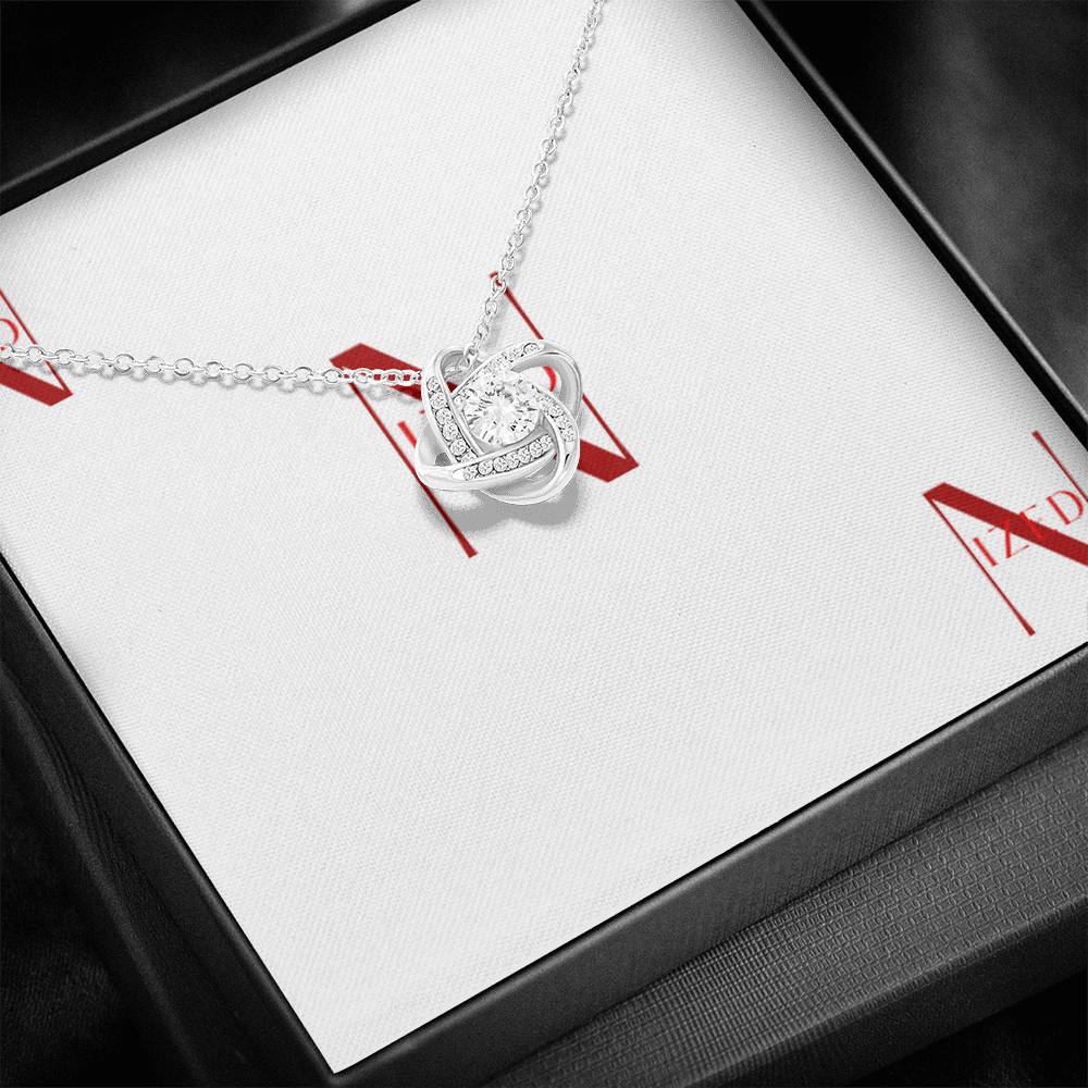 Luxury Love Knot x Mahogany Halskette